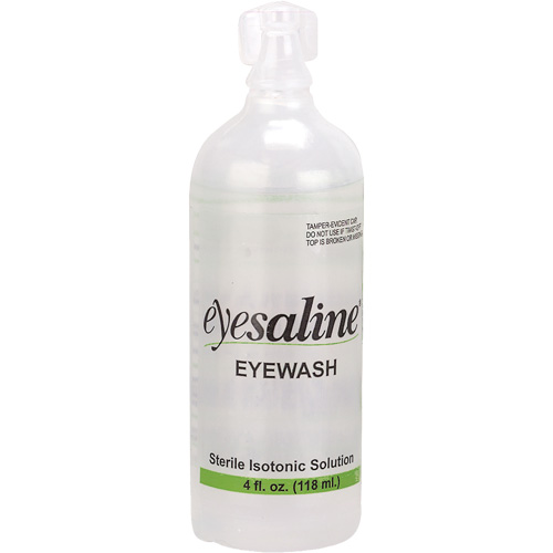 Bouteilles de solution saline pour douche oculaire, Bouteille Plein, 4 oz MAS Chibougamau