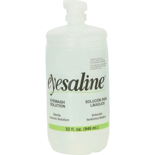 Bouteilles de solution saline pour douche oculaire, Bouteille Plein, 32 oz MAS Chibougamau