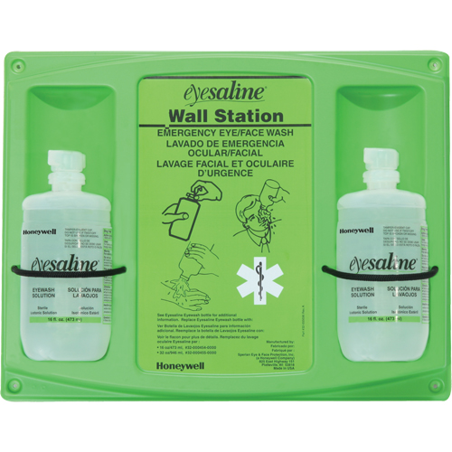 Saline Eyewash Wall Station, Double MAS Chibougamau