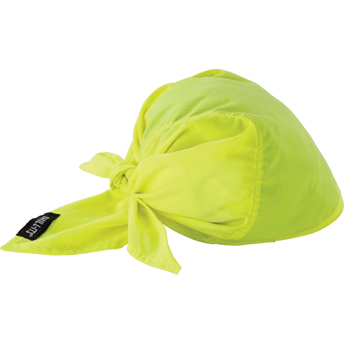 Chill-Its&reg; 6710CT Cooling Triangle Hats, High Visibility Lime-Yellow MAS Chibougamau