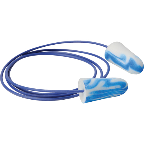 SparkPlugs&reg; Multi-Coloured Foam Earplugs, Bulk - Box, Corded MAS Chibougamau