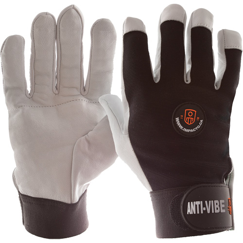 Gants antivibrations Air Glove, Taille Moyen, Paume Cuir perl&eacute; MAS Chibougamau
