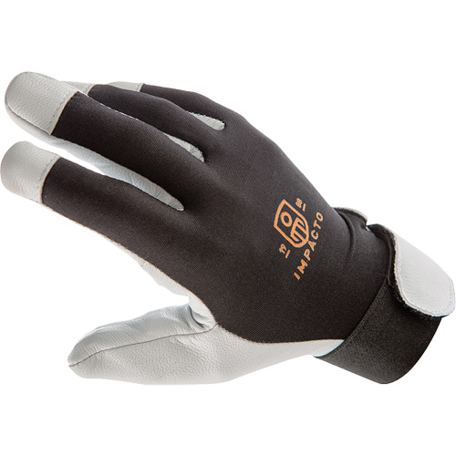 Gants antivibrations Air Glove, Taille Moyen, Paume Cuir perl&eacute; MAS Chibougamau