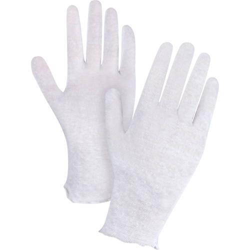 Gants d'inspection l&eacute;gers, Poly/coton, Poignet Non ourl&eacute;, Dames MAS Chibougamau
