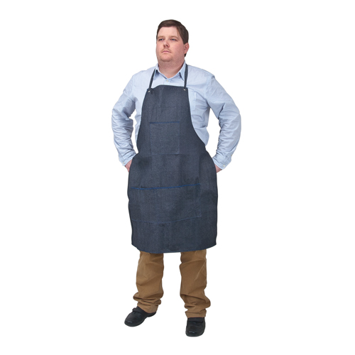 Apron, Cotton, 38" L x 28" W, Blue MAS Chibougamau