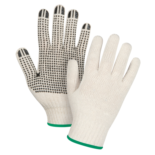 Gants tricot&eacute;s de poids lourd, Poly/coton, Un c&ocirc;t&eacute;, Calibre 7, Moyen MAS Chibougamau