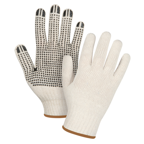 Gants tricot&eacute;s de poids lourd, Poly/coton, Un c&ocirc;t&eacute;, Calibre 7, Grand MAS Chibougamau