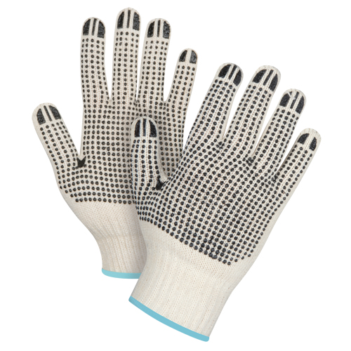 Heavyweight Double-Sided Dotted String Knit Gloves, Poly/Cotton, Double Sided, 7 Gauge, X-Large MAS Chibougamau