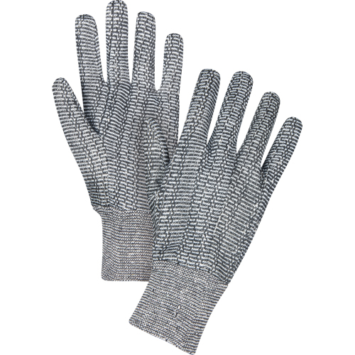 Jersey Gloves, X-Large, Salt & Pepper, Unlined, Knit Wrist MAS Chibougamau