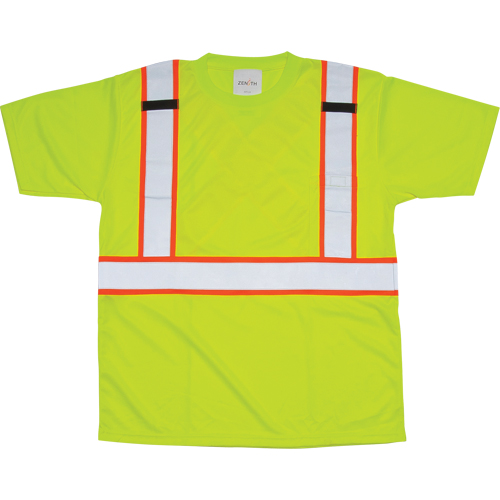 T-shirt conforme &agrave; la CSA, Polyester, Moyen, Jaune lime haute visibilit&eacute; MAS Chibougamau