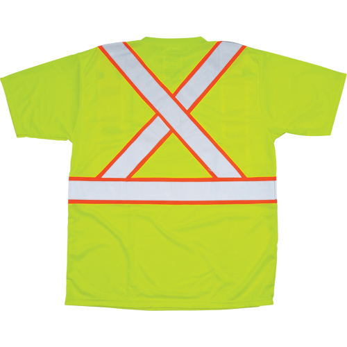 T-shirt conforme &agrave; la CSA, Polyester, Moyen, Jaune lime haute visibilit&eacute; MAS Chibougamau