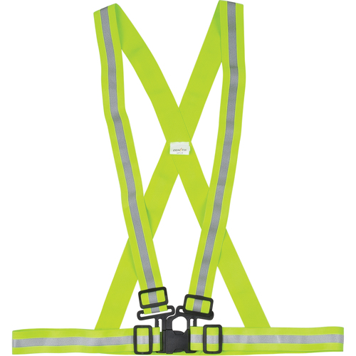 Harnais de s&eacute;curit&eacute; d'usage standard, Jaune lime haute visibilit&eacute;, Couleur r&eacute;fl&eacute;chissante Argent, Moyen MAS Chibougamau