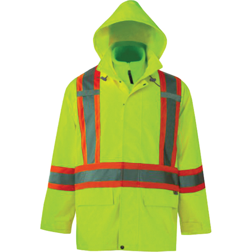 Vestes de s&eacute;curit&eacute; 3 en 1 Journeyman, Polyester, Jaune lime haute visibilit&eacute;, Petit MAS Chibougamau