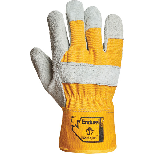 Endura&reg; Fitter Gloves, Large, Split Leather Palm, Cotton Inner Lining MAS Chibougamau