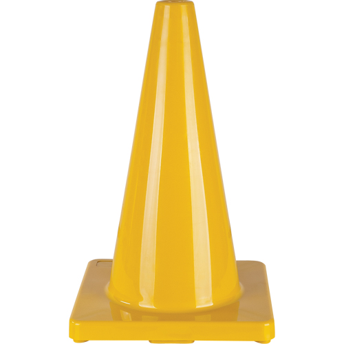 Coloured Traffic Cone, 18", Yellow MAS Chibougamau