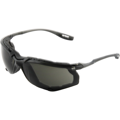 Virtua Safety Glasses with Foam Gasket, Grey/Smoke Lens, Anti-Fog, ANSI Z87+/Meets/Exceeds CSA Z94.3 MAS Chibougamau