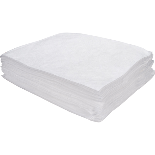 Premium Meltblown Sorbent Pads, Oil Only, 15" x 17", 8 gal. Absorbancy MAS Chibougamau