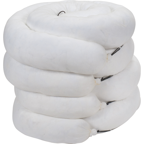 Sorbent Boom, Oil Only, 10' L x 8" W, 40 gal. Absorbancy, 4 /Pack MAS Chibougamau