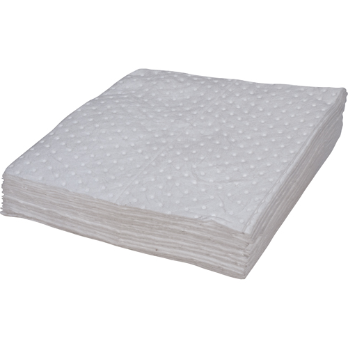 Premium Bonded Sorbent Pads, Oil Only, 15" x 17", 8 gal. Absorbancy MAS Chibougamau