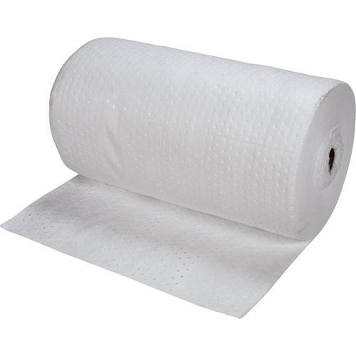 Rouleaux absorbants li&eacute;s de premi&egrave;re qualit&eacute;, Poids moyen, 150' lo x 30" la, Absorption 40 gal. MAS Chibougamau