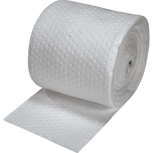 Feuilles absorbantes en fibres fines de premi&egrave;re qualit&eacute;, Poids moyen, 150' lo x 15" la, Absorption 20 gal. MAS Chibougamau