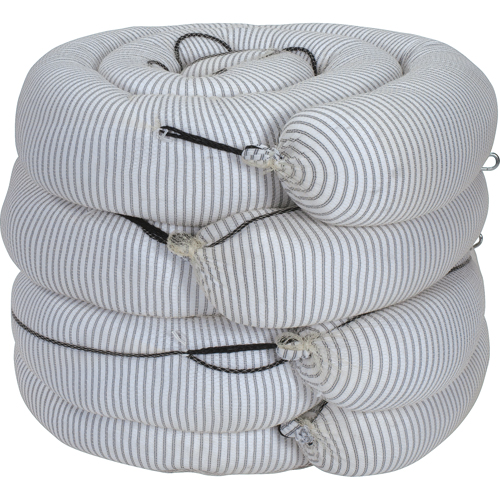 Premium Sorbent Boom, Universal, 10' L x 8" W, 70 gal. Absorbancy, 4 /Pack MAS Chibougamau
