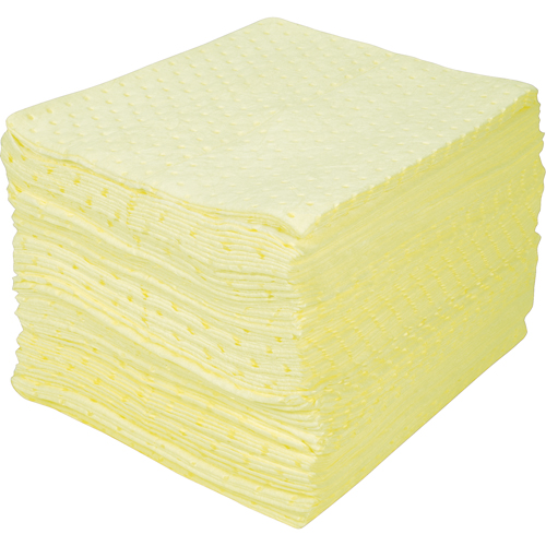Premium Bonded Sorbent Pads, Hazmat, 15" x 18", 30 gal. Absorbancy MAS Chibougamau
