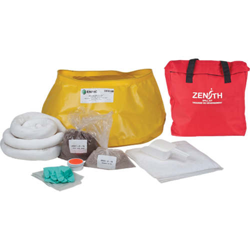 Premium Western Canada Spill Kit, Oil Only, Bag, 17 US gal. Absorbancy MAS Chibougamau