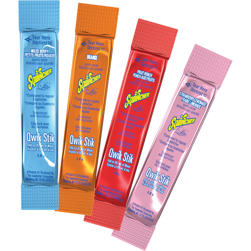 Sqwincher&reg; Boisson de r&eacute;hydratation ZERO Qwik Stik, Poudre, Punch aux fruits MAS Chibougamau