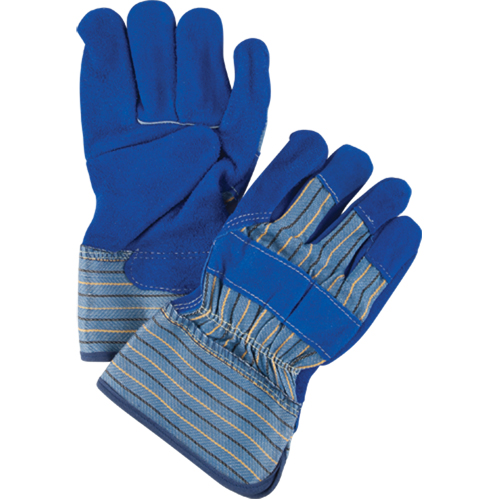Premium Quality Fitters Gloves with Kevlar&reg; Stitching, Large, Split Cowhide Palm, Cotton Inner Lining MAS Chibougamau