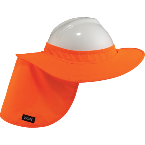 Rebords pour casques de s&eacute;curit&eacute; 6660 Chill-Its, Orange haute visibilit&eacute; MAS Chibougamau