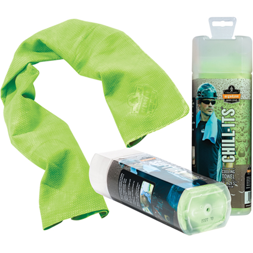 Serviettes de refroidissement 6602 Chill-Its, Lime haute visibilit&eacute; MAS Chibougamau