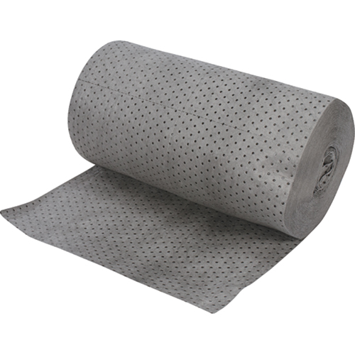 Rouleaux absorbants en fibres fines de calibre industriel, Lourd, 150' lo x 30" la, Absorption 70 gal. MAS Chibougamau