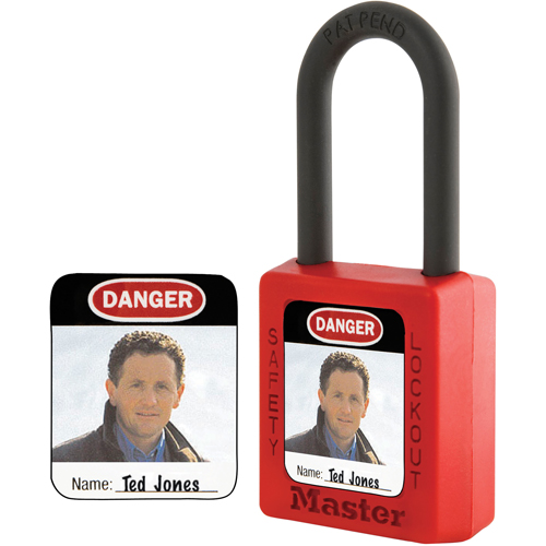 Zenex Thermoplastic Photo Padlock Identification Labels MAS Chibougamau