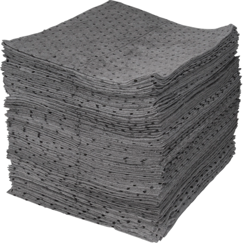 Premium Bonded Sorbent Pads, Universal, 15" x 17", 30 gal. Absorbancy MAS Chibougamau