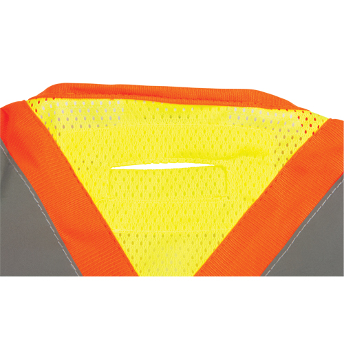 Veste d'arpenteur haute visibilit&eacute;, conforme &agrave; la CSA, Jaune lime haute visibilit&eacute;, Moyen, Polyester MAS Chibougamau