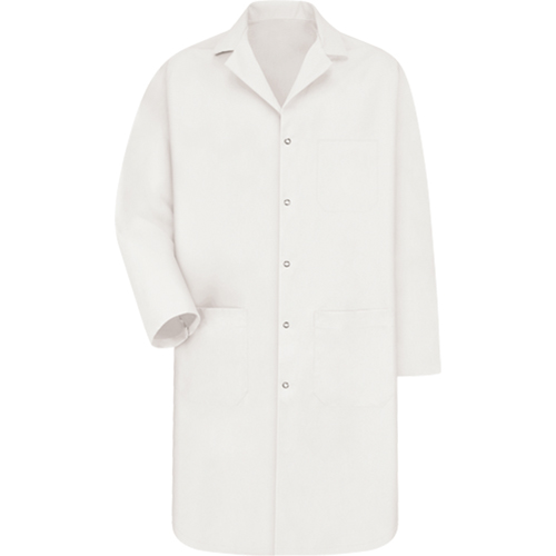 Lab Coat, Poly-Cotton, Small, White MAS Chibougamau