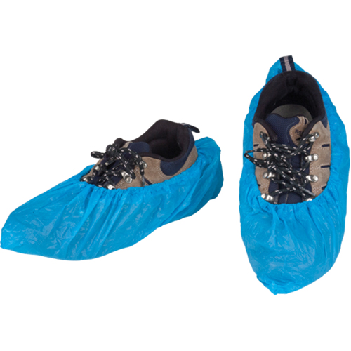 Couvre-chaussures CPE, Grand, Poly&eacute;thyl&egrave;ne, Bleu MAS Chibougamau