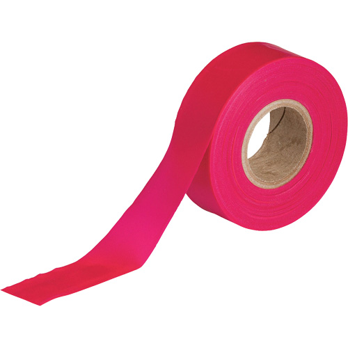 Ruban pour signalisation, 1,188" la x 150' lo, Rouge fluorescent MAS Chibougamau
