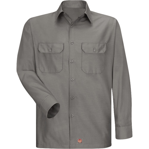 Chemise &agrave; manches longues en tissu ind&eacute;chirable, Hommes, 3T-Grand, Gris MAS Chibougamau