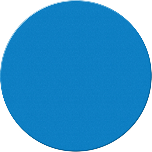 Armor Stripe Lean/5S Markers, Circle, 6" L x 6" W, Blue, Plastic MAS Chibougamau