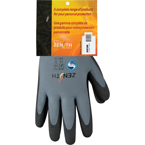 Gants enduits de premi&egrave;re qualit&eacute; ZX-30°, 10/T-Grand, R&ecirc;vetement PVC, Calibre 15, Enveloppe en Nylon MAS Chibougamau