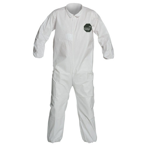 ProShield&reg; 50 Coveralls, Small, White, Microporous MAS Chibougamau