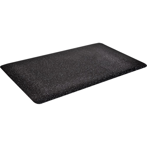 Tapis antimicrobiens WD Foodmaster, Lisse, 2' x 3' x 9/16", Noir, Mousse de vinyle MAS Chibougamau