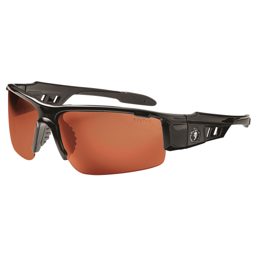 Lunettes de s&eacute;curit&eacute; Skullerz Dagr, Lentille Cuivre, Anti-&eacute;gratignures/Polaris&eacute;, ANSI Z87+/R&eacute;pond ou surpasse la norme CSA Z94.3 MAS Chibougamau