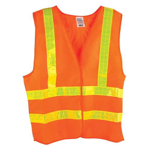 Veste de circulation Dynamic, Orange haute visibilit&eacute;, Moyen, Polyester MAS Chibougamau
