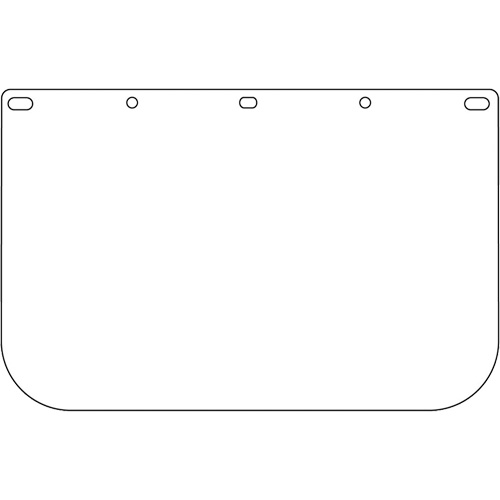 Dynamic Die Cut Faceshield Visor, Polycarbonate, Clear Tint MAS Chibougamau