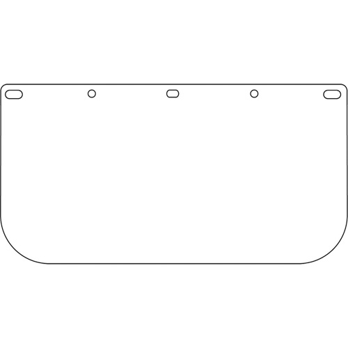 Dynamic Faceshield Visor Window, PETG, Clear Tint MAS Chibougamau