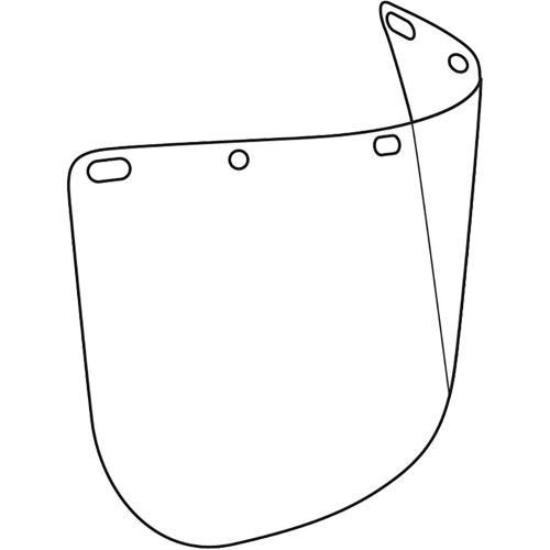 Dynamic Die Cut Faceshield Visor, Polycarbonate, Clear Tint MAS Chibougamau