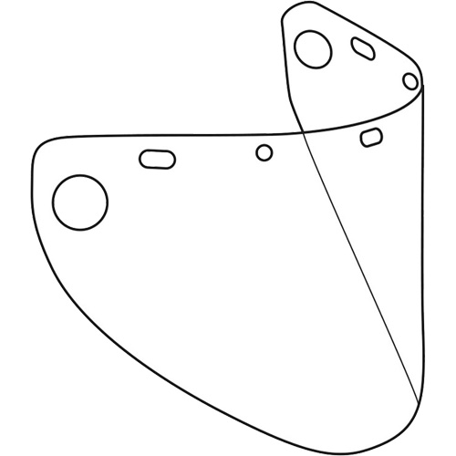 Dynamic Formed Faceshield, Copolyester/PETG, Clear Tint MAS Chibougamau